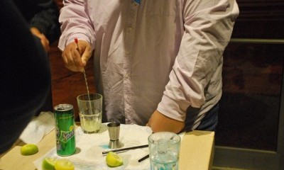 Making Cocktail Verde